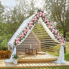 Bushy Artificial Flower Row Wedding Arch Top Table Backdrop Arrangement Decor