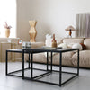 Small Large Nesting Marble Coffee Table Stacking End Table SpaceSaving Sofa Desk