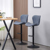 2x Bar Stools Breakfast Comfortable Swivel Gas Lift Kitchen Stool Leather Chairs