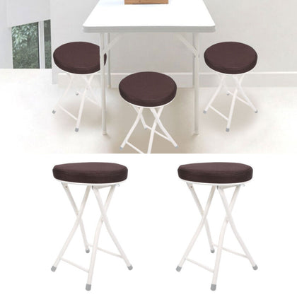 2Pcs Mesh Folding Padded Chair Seat Home Garden Party Office Travel Camping Use