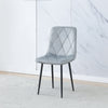 Dining Chairs 2er Set, Velvet Cover Chair for Dining Room, Chairs Set of 2