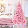 Decorative Pink Artificial Christmas Tree Xmas Full Tree Mall Seasonal Holiday