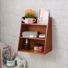 3 Tier Desktop Wooden Ladder Shelves Storage Display Shelf Floating Wall Shelves