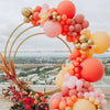 Round Wedding Celebration Backdrop Decor Stand Rack Balloon Flower Sash Rack