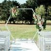 Double-tube Hexagon Wedding Flower Stand Pedestal Centrepiece Plinth Decor