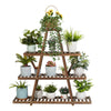 4 Tier Wood Plant Stand Stable A-Frame Flower Stand Planter Display Garden Patio