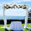 Stylish Artificial Rose Flower Row Wedding Arch Table Background Party Decor