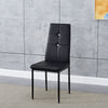 Modern Glass Dining Table and 4 Rhinestone Chairs Set Home Kitchen Furniture New
