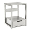 Small Industrial Storage Nightstand Bedside Table Side Cabinet Drawer Shelf Rack