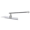 Bathroom Square Shower Mixer Tap Kit Stainless Steel LED Rain Shower Sprayer UK