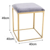 Nordic Style Dressing Table Stool Dresser Chair Vanity Makeup Seat Velvet Padded