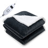 Electric Heated Blanket Throw Reversible Blanket 10 Heat Settings Auto Shut-off