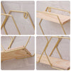 Vintage Metal Dual Hexagon Wall Shelf Books Ornament Storage Holder Display Rack
