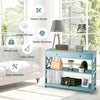 3-Tier Console Table Sofa Table X-Design Entryway Table for Hallway Living Room