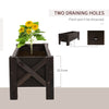 Wooden Garden Raised Bed Planter Grow Containers Pot, 100x36.5x36cm