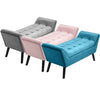 Velvet Tufted End Bed Bench Hallway Long Chaise Bedroom Side Window Seat Bench
