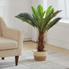 90cm Artificial Phoenix Palm Tree Fake Tropical Plant with Pot Home Office Decor