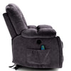 Electric Power Lift Recliner Sofa Velvet  Armchair Massage Heating Vibration BT