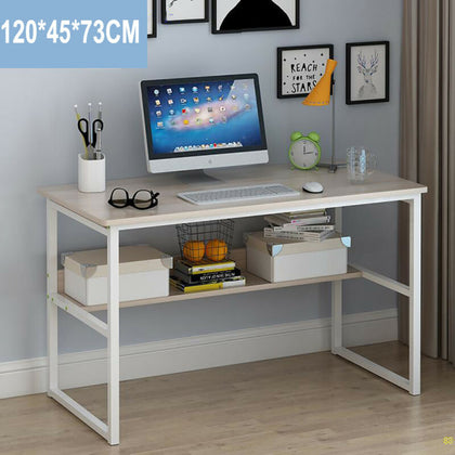120cm Home Furniture Office PC Computer Desk Writing Table Workstation Bookshelf
