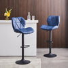 2x Faux Leather Bar Stools Kitchen Dining Room Chairs Gas lift Swivel Modern