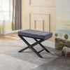Square Padded Stool Chair Bench Side Small Table Bedside Footstool X Design Legs