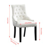 1/2/4/6 Dining Chairs Armchair High Back Linen/Velvet Upholstered Wood Legs Home