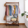 Adjustable Mobile Tidy Clothes Rail Coat Garment Hanging Rack Side Corner Closet