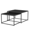 Nest Of 2 Nested Tables Side End Coffee Table Sintered Rock Living Room Office