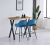 1/2X Bar Stools Velvet Breakfast Chair Kitchen High Counter Stool Pub Restaurant