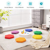 6PCS Kids Foam Seat Floor Cushions Colorful Flexible Soft Foam Mat with Handle