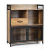 Industrial Sideboard Cabinet w/ Drawer & Doors Freestanding Storage Cabinet