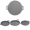 Non Stick Frying Pan Grill Skillet Reversible Griddle Plate Pan Hob BBQ Grill UK