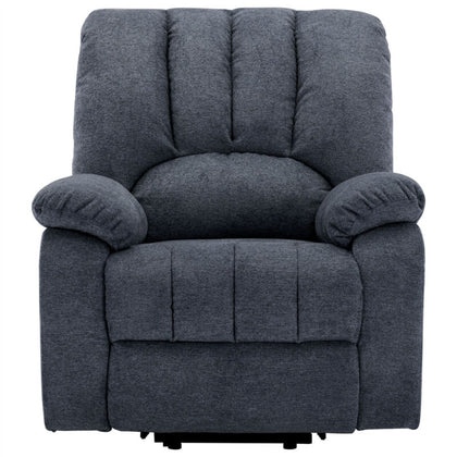 ELECTRIC POWER LIFT RECLINER CHAIR FABRIC SOFA WITH MASSAGE HEAT ARMCHAIR QC