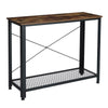 Industrial Console Table Vintage Narrow Furniture Slim Hallway Metal Sideboard