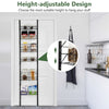 Over The Door Pantry Rack Adjustable Hanging Organizer Behind Door Rack 6 Basket
