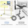 Mobile Standing Desk Height Adjustable Computer Desk w/Rolling Casters & Crank