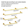 Extra Long Industrial Gold Pipe Clothing Rack Wall Ceiling Clothes Garment Rack