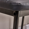 4pcs Black Faux Leather Dining Chairs Kitchen Dinning Room Metal Leg Padded Seat