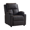PU Leather Recliner Chairs with Cup Holders Push Back Reclining Sofa Living Room