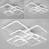 Square LED Ceiling Light Lamp Chandelier Lights Bedroom Living Room 4/6/8 Head