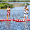 10.5 FT Inflatable Stand Up Paddle Board SUP Surfboard Adjustable Non-Slip Deck