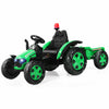 Kids Tractor and Trailer 12V Electric Children Ride on Toy Car W/ Remote Control