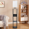 Luxurious Mordern LED 3-Layer Floor Lamp Storage Shelf Reading Light Standing UK