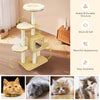 143 cm Cat Tree 4 Levels Cat Tower Kitten Activity Center w/ Scratching Posts