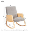 Modern Relax Rocking Chair Lounge Chair Recliner Armchair Upholstered Chair QI