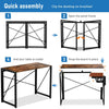 Folding Computer Desk Foldable PC Laptop Table Stand Home Office Study Writing