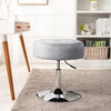 Velvet Round Gas Lift Barstool Swivel Dining Stool Makeup Chair Padded Footstool