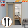 6 FT Sliding Barn Wood Door Hardware Steel Slide Closet Rail Track Set Kit Home