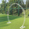 Extra Large 2.2m Tall Wedding Arch Double Pole Metal Moongate Backdrop Stand DIY