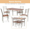5PCS Dining Table Set Breakfast Kitchen Furniture Dinning Table with 4 Chairs